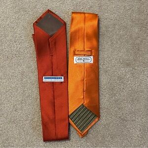 2 Orange Silk Ties